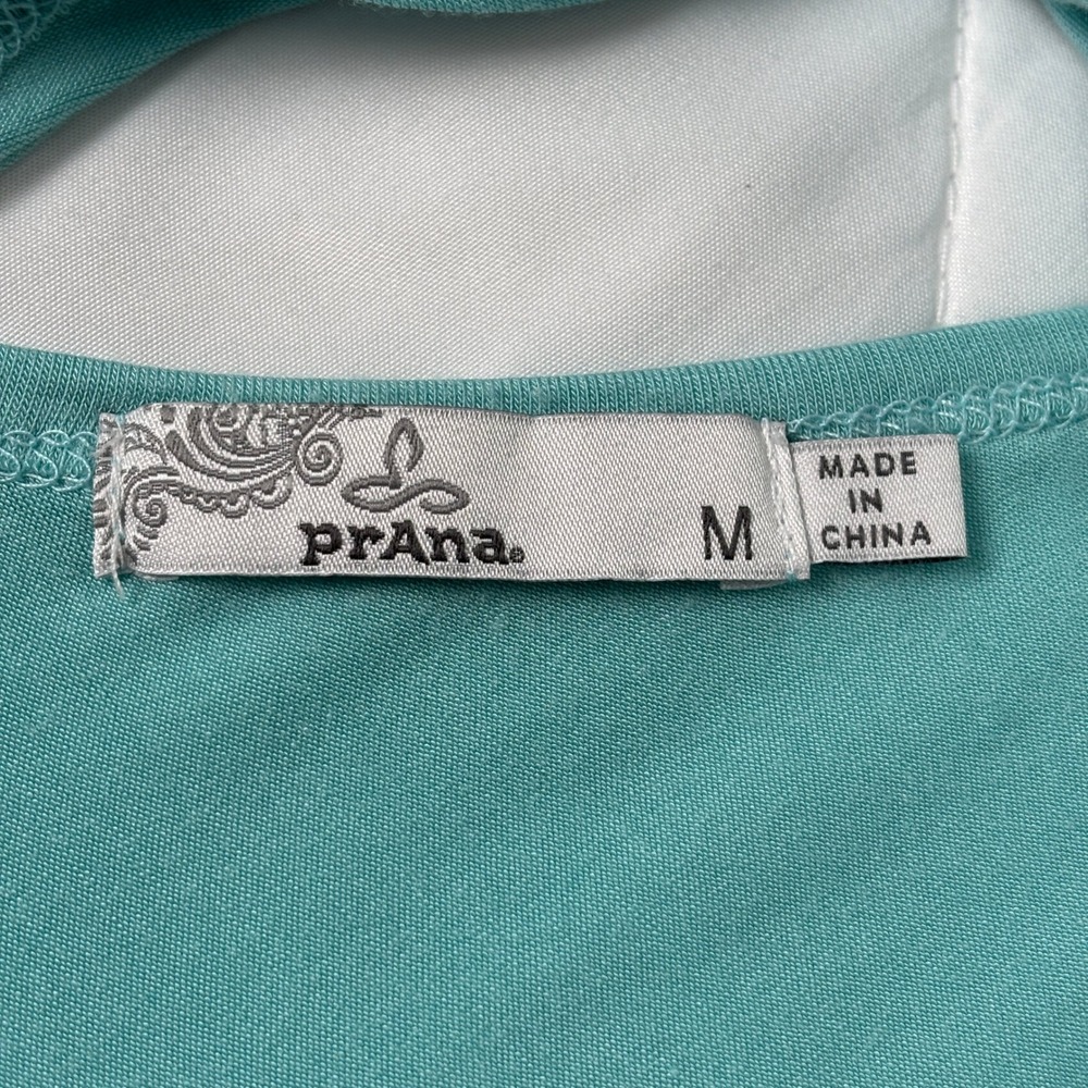 PrAna Asymmetrical‎ Tunic Top Womens M Teal Open Back Long Sleeve - Picture 5 of 11